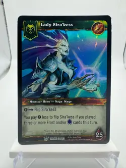 World of Warcraft TCG Throne Foil Hero Lady Sira'kess - Image 1