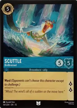 147/204 SCUTTLE BIRDBRAINED EN10 UNCOMMON DISNEY LORCANA - Image 1