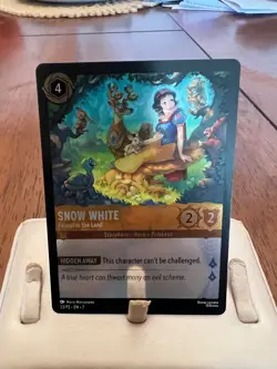 Disney Lorcana TCG Card Foil Snow White Fairest in the Land 23/P2 EN 7 English - Image 1