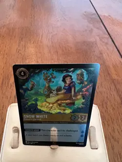Disney Lorcana TCG Card Foil Snow White Fairest in the Land 23/P2 EN 7 English - Image 2