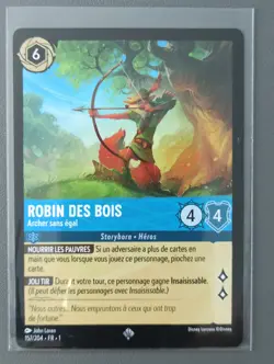 Carte LORCANA FR - Chapitre 1 157/204 Robin des Bois - Super rare non Foil Neuf - Image 1