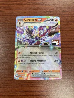 036/191 Ceruledge ex Pokemon TCG Prize Pack Series 7 Play Stamped Surging - Image 3
