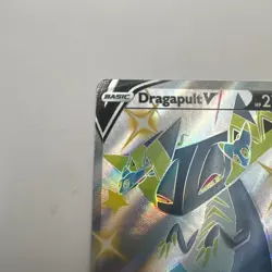 Shiny Holo Rare Dragapult V #SWSH096 Pokemon SWSH: Sword & Shield Promo Card - Image 2