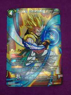 Pre-Release Gotenks, Overwhelming Might BT10-111 Dragon Ball Super Card TCG CCG - Image 1