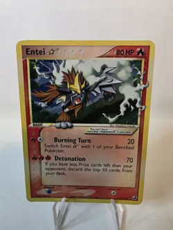 Entei Gold Star 113/115 Unseen Forces Pokemon TCG Card Holo Rare - Image 1