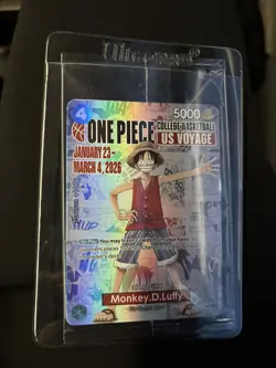 One Piece Monkey D Luffy College Basketball Promo Card Sealed - Rutgers - Image 1