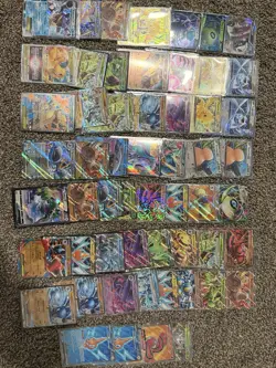 Pokemon Card Lot - Dragonite V, Blastoise EX, Mega Mewtwo EX, Pikachu, Lucario - Image 1