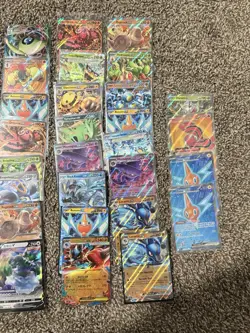 Pokemon Card Lot - Dragonite V, Blastoise EX, Mega Mewtwo EX, Pikachu, Lucario - Image 3