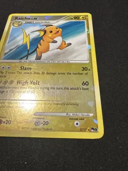 Pokemon Card - Raichu - 3/17 - POP Series 9 - Cracked Ice Holo - LP - Image 4