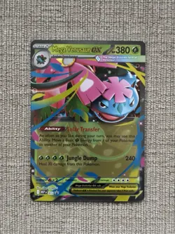 Pokemon TCG Mega Venusaur ex #013 Black Star Jumbo Card, Promo Card, And Sticker - Image 2