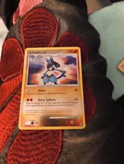 Lucario LV.30 6/130 Diamond & Pearl Reverse Holo Stamped Pokemon TCG Card HP - Image 3