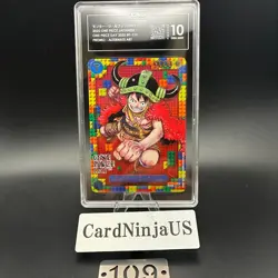 TAG GEM MINT 10 (963) Luffy P-110 Premium Card Collection ONE PIECE DAY 25 JPN - Image 1