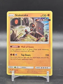 Stakataka SM209 - Holo Rare - Sun & Moon Promo - Pokemon Card - LP/NM - Image 1