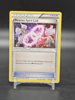 Pokemon Card 2015 XY Breakthrough Mewtwo Spirit Link LP #144/162 - Image 1