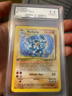 Machamp Base Set Holo Pokemon Card Jungle Fossil WOTC - Image 1