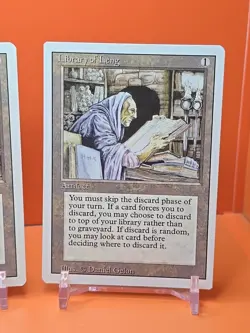 🟤🟤🟤 (4) 1994 Magic The Gathering LIBRARY OF LENG REVISED 3RD EDITION PLAYED - Image 5