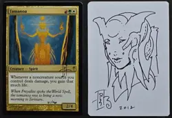 SKETCHED MtG Magic _ RK Post Coldsnap Artist Proof _ TAMANOA _ VHTF 21/50! - Image 1