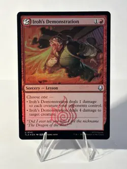 Iroh’s Demonstration - 141 - MTG Avatar: The Last Airbender -Uncommon - FOIL - Image 1