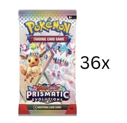 Pokemon Prismatic Evolutions Lot of 36 Booster Packs New Factory Sealed - Image 1