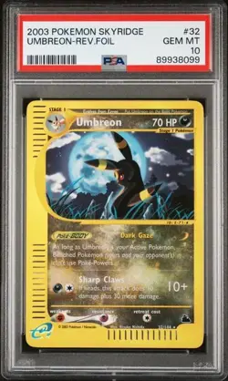 Pokemon UMBREON Skyridge REVERSE HOLO #32 PSA 10 - GEM MINT - Image 1