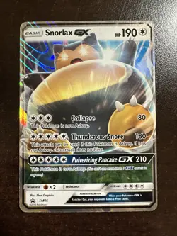 Snorlax GX SM05 Pokemon TCG Sun & Moon Promos DMG - Image 1