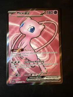 Pokemon TCG Mew EX 193/165 Scarlet & Violet 151 Ultra Rare English NM - Image 1