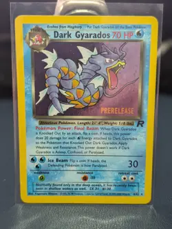 Dark Gyarados (Prerelease) 08/82 Wotc Promo Holo 2000 Vintage Pokemon TCG - Image 1