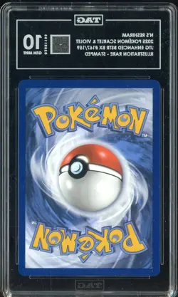 2025 Pokemon TCG SV JTG Bstr Bx #167/159 N's Reshiram IR Stamped TAG 10 GEM MINT - Image 2