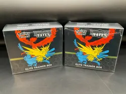 Lot of (2) Pokemon TCG Hidden Fates Elite Trainer Boxes Sealed w/ Plastic Case - Image 1