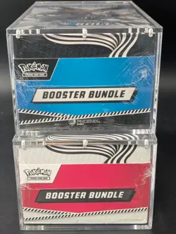 2x Pokemon Black Bolt White Flare Sealed Booster Bundle Display Case W/Acrylic - Image 5