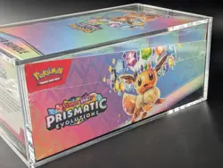 Pokemon SV8.5 Prismatic Evolutions Sealed Booster Bundle Display W/Acrylic Case - Image 4