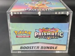 Pokemon SV8.5 Prismatic Evolutions Sealed Booster Bundle Display W/Acrylic Case - Image 5