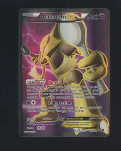 2016 Pokemon XY Fates Collide Ultra Rare #117 Alakazam EX - Image 1
