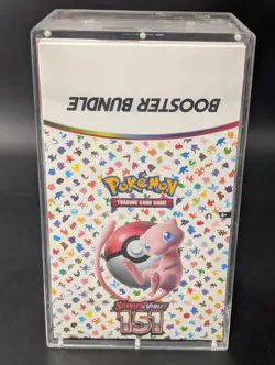 Pokemon 151 SV3.5 Booster Bundle Display Factory Sealed Case W/Acrylic Case - Image 1
