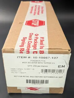 Pokemon Mega Evolution Base Set ME01 Enhanced Booster 6-Box Sealed Case - Image 1