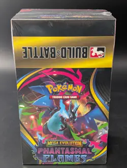 Pokemon TCG Phantasmal Flames - Build And Battle Display Sealed (10 Boxes) - Image 1