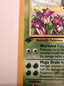 Butterfree 33/64 Jungle 1st Edition d Error Misprint RARE Pokemon TCG - Image 2