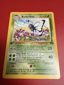 Pokemon TCG - Butterfree 33/64 - 1st Edition D Error Misprint Jungle [Near Mint] - Image 2