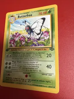 Pokemon TCG - Butterfree 33/64 - 1st Edition D Error Misprint Jungle [Near Mint] - Image 4