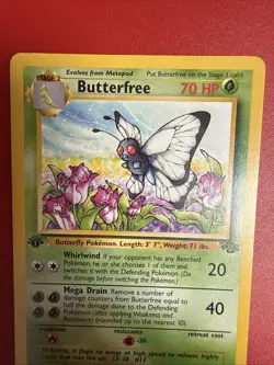 Pokemon TCG - Butterfree 33/64 - 1st Edition D Error Misprint Jungle [Near Mint] - Image 5