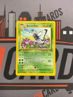 Pokemon TCG - Butterfree 33/64 - 1st Edition D Error Misprint Jungle [Lp] - Image 1