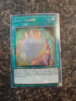 Yugioh Soul Charge - RA04-EN222 - Platinum Secret Rare - NM - Image 1