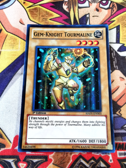 Gem-Knight Tourmaline ha05-en003 1st Edition (LP) Super Rare Yu-Gi-Oh! - Image 1
