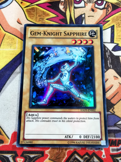 Gem-Knight Sapphire ha05-en002 Unltd Ed (LP) Super Rare Yu-Gi-Oh! - Image 1