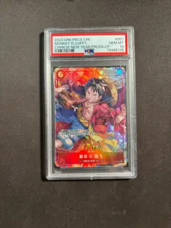 2023 One Piece Chinese Monkey D. Luffy Chinese New Year Promos PSA 10 No.66 LFZ - Image 1