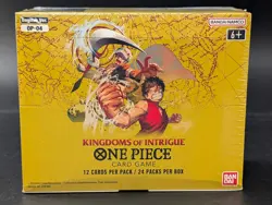 Lot (7) One Piece OP-04 Kingdoms Of Intrigue Booster Boxes Sealed English - Image 2