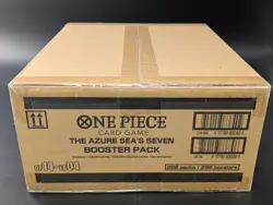 One Piece OP14-EB04 The Azure Sea's Seaven English 12 Booster Box Case Sealed - Image 4