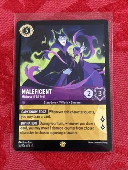 Disney Lorcana Inklands - Maleficent - Mistress Of All Evil - 51/204 MINT - Image 1