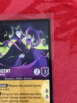 Disney Lorcana Inklands - Maleficent - Mistress Of All Evil - 51/204 MINT - Image 2