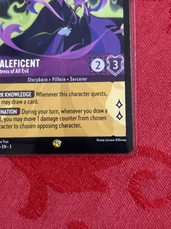 Disney Lorcana Inklands - Maleficent - Mistress Of All Evil - 51/204 MINT - Image 5